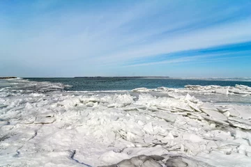 Rolgordijnen Winter Lake Erie © Michael Shake