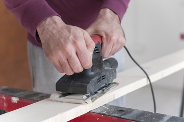 Carpenter treated wooden board