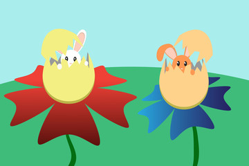 Happy Easter. Spring