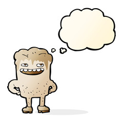 cartoon bad tooth with thought bubble