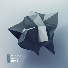 Obraz premium Abstract triangles space low poly. 