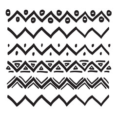 Hand drawn lines ornament frame vector set illustration, graphic icons
