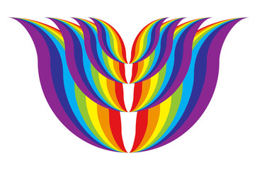 Fototapeta premium Rainbow background. Vector illustration