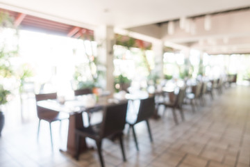Fototapeta na wymiar Abstract blur restaurant interior