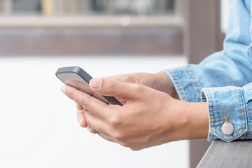 Using mobile phone while waiting