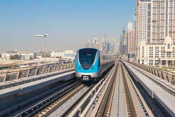 Fototapeta premium Dubajska kolej metra
