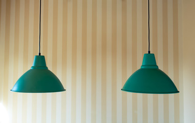 Obraz premium Two Modern Ceiling Lamp for Interior Decoration