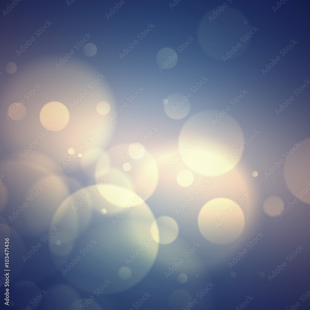 Wall mural abstract colorful bokeh background. vector illustration