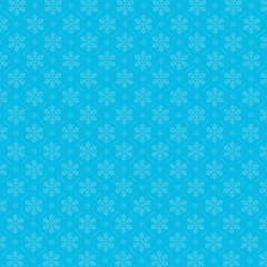 Snowflake pattern on blue background