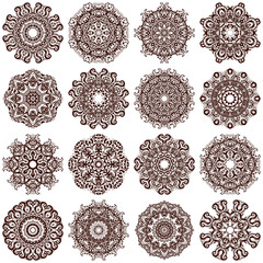 Set of mandalas