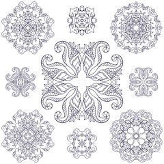 Set of mandalas