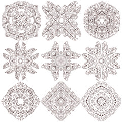 Set of mandalas