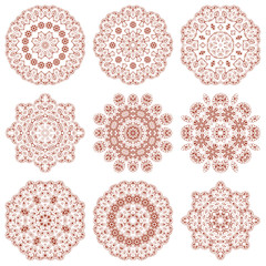 Set of mandalas