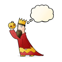 one of the three wise men with thought bubble