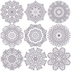 Set of mandalas