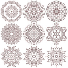Set of mandalas