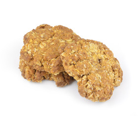 biscuits coconut isolated on white