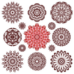 Set of mandalas