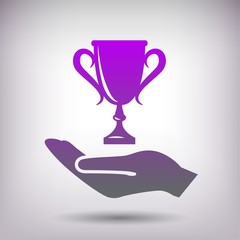 Pictograph of champions cup