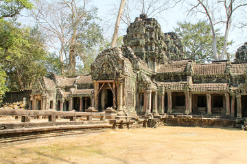 Obraz premium Landscape view of the temples at Angkor Wat, Siem Reap, Cambodia