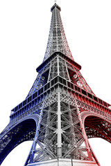 Tour Eiffel bleu blanc rouge