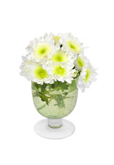 Naklejka premium White chrysanthemum in vase