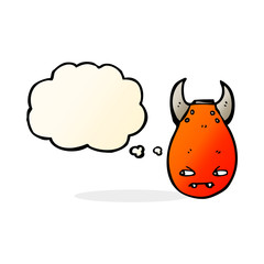 cartoon bomb with thought bubble