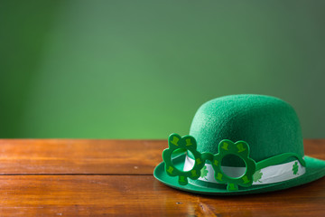 lucky green hat for st. patricks day