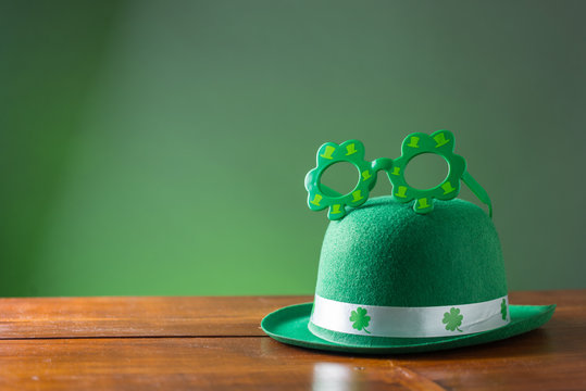 lucky green hat for st. patricks day