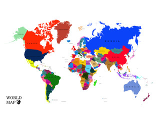 World map - countries