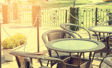 Vintage chair in Coffee Shop