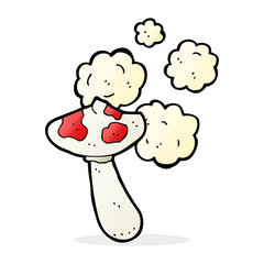 cartoon toadstool mushroom