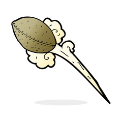 throwing football cartoon