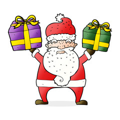 cartoon annoyed santa