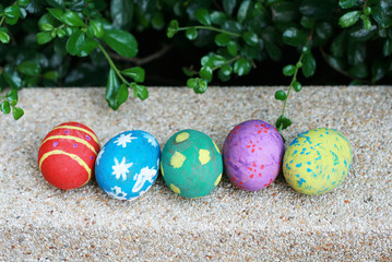 Colorful Easter eggs