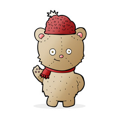 cartoon bear in hat
