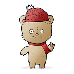 cartoon bear in hat