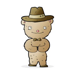 cartoon bear in hat