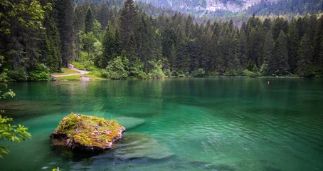 Fototapeten Tovel lake, Dolomites © forcdan