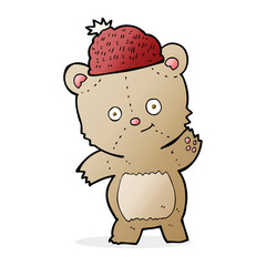 cartoon bear in hat