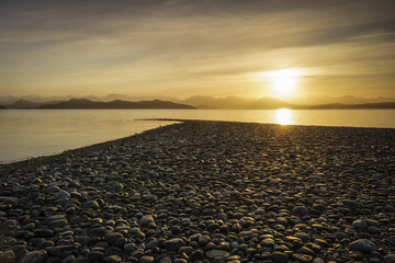 Rocky Coastline, Rebecca Spit, Quadra Island, British Columbia C