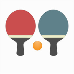 Ping pong set icons