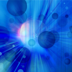 Abstract background of blue star burst