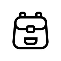 School bag line icon.