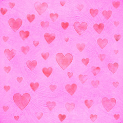 Naklejka na ściany i meble Valentine's day background with hearts