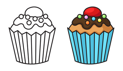 cupcake vector