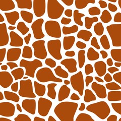 Giraffe skin seamless pattern