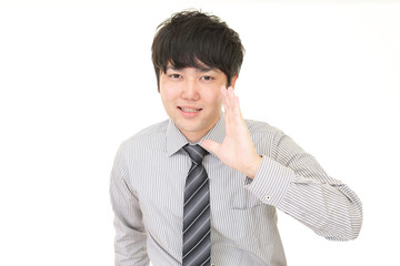 応援するビジネスマン