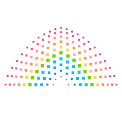 Rainbow element in a lot of squares