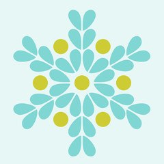 Snowflake icon illustration